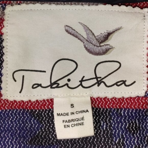 Anthropologie Tabitha Leona Aztec Wool Hooded Wrap Jacket Women's Size Small - Picture 3 of 8